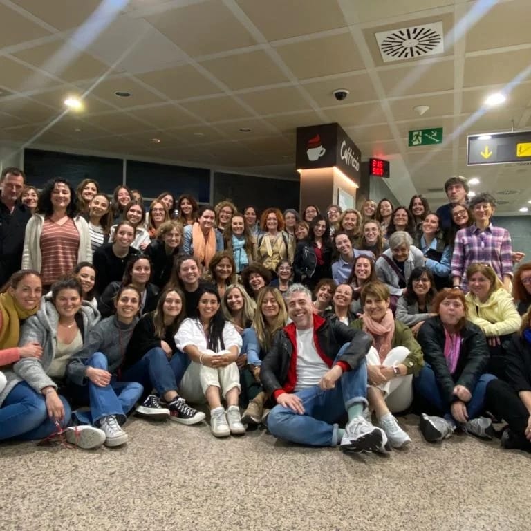 Foto de grup de les assistentes al congrés