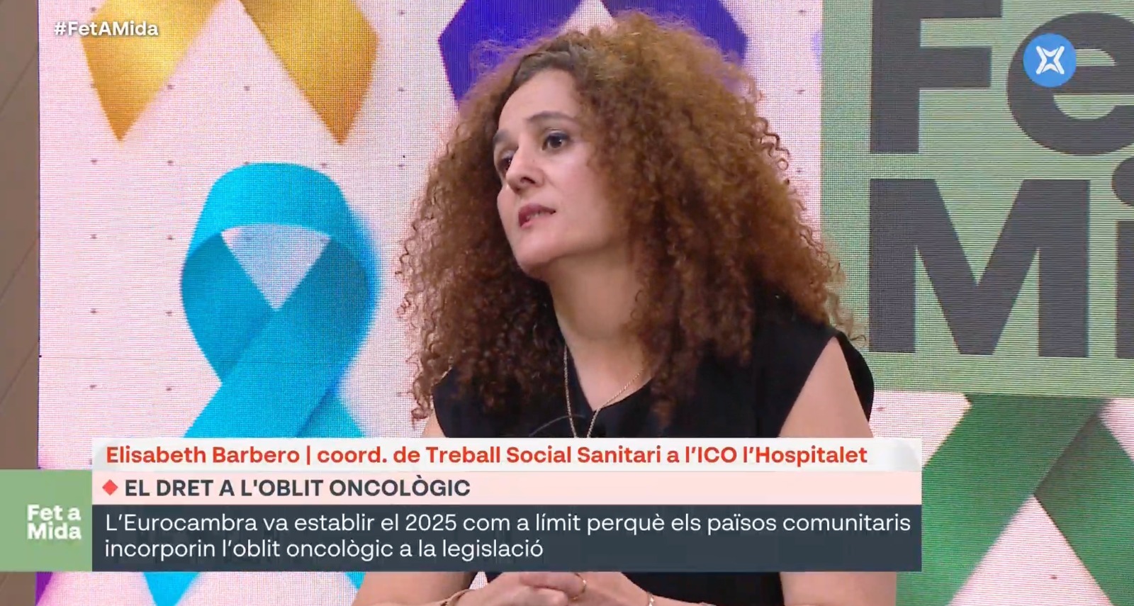  Elisabeth Barbero, en el debat d'experts sobre el dret a l'oblit oncològic