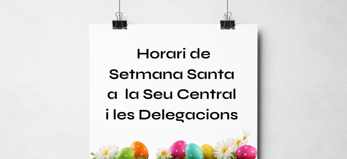 Horari Setmana Santa TSCAT