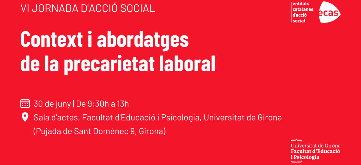 Jornada d'Acció Social el proper divendres 30 de juny a Girona