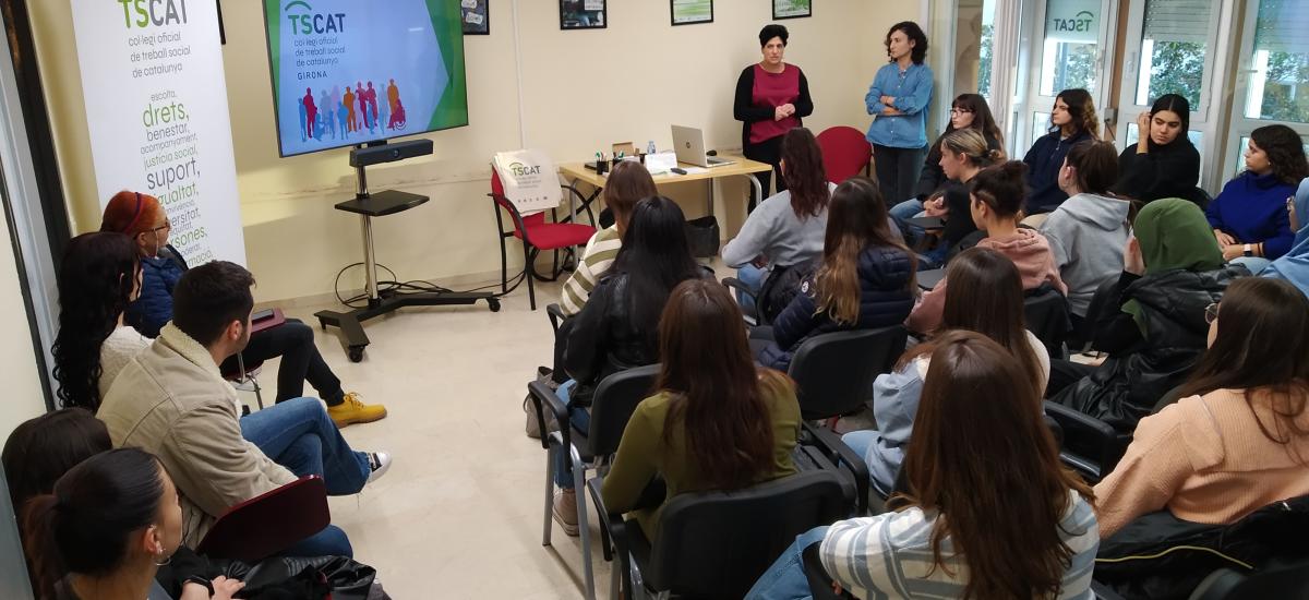 La Delegació de Girona obre les portes als estudiants del Grau de Treball Social de la UdG