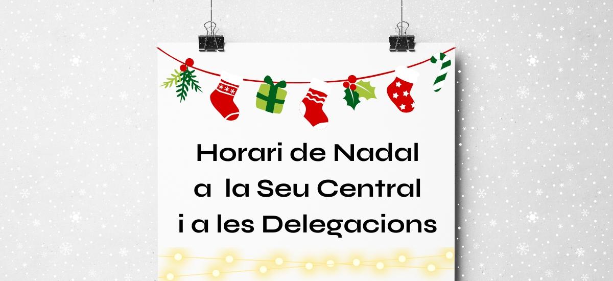 Horari de Nadal al TSCAT