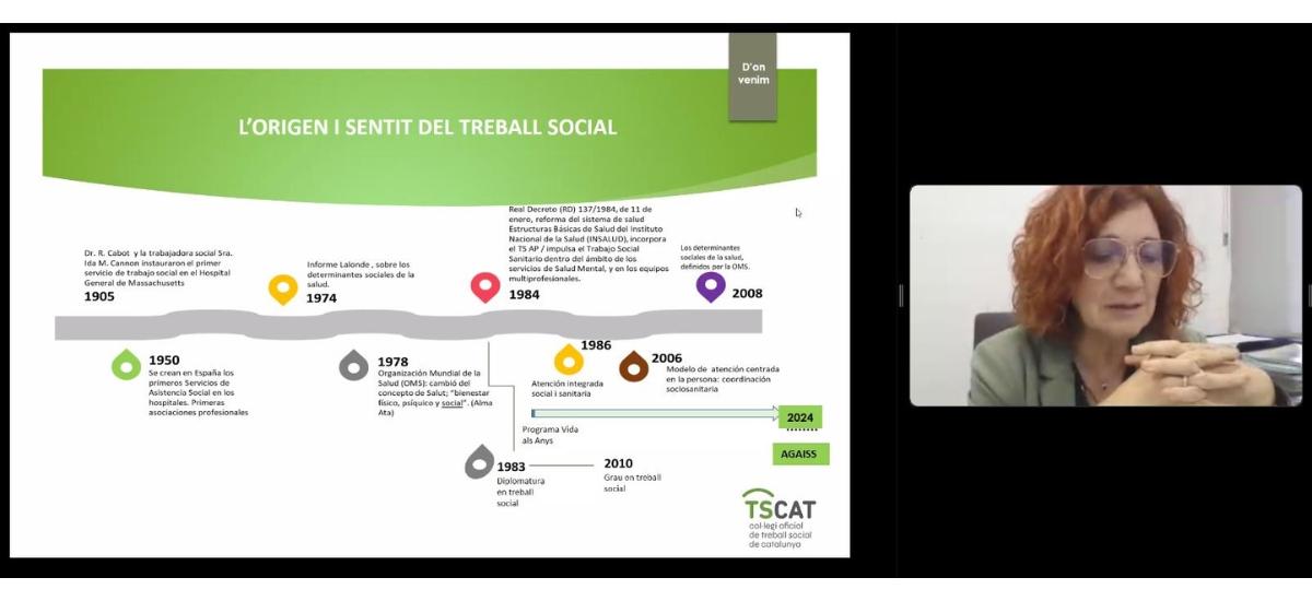 Webinar "L'atenció integrada des de la perspectiva del Treball Social"