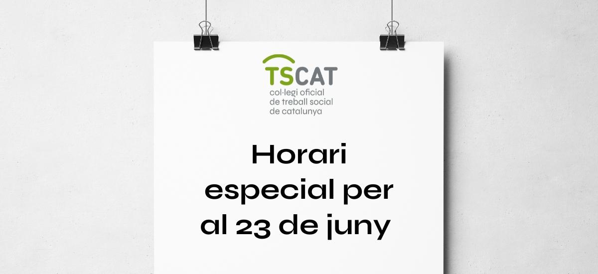 Horaris del 23 de juny