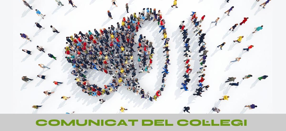 Comunicat del Col·legi