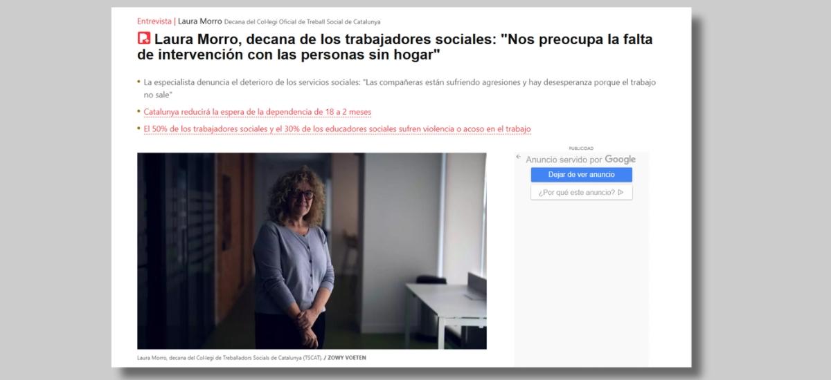 Entrevista de la degana a El Periódico