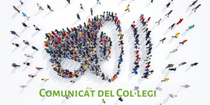 Comunicat del Col·legi Comunicat del Col·legi