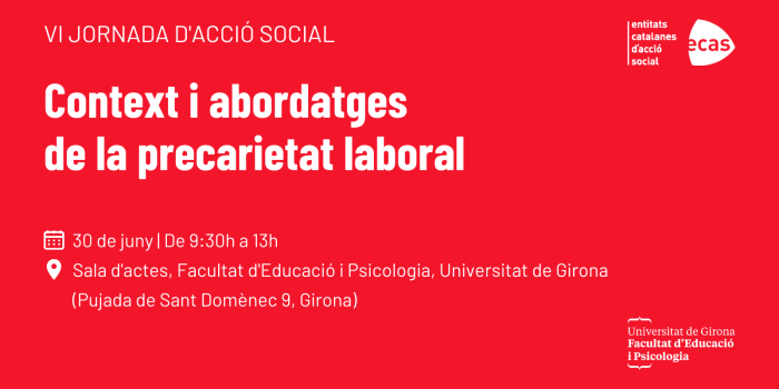 Jornada d'Acció Social el proper divendres 30 de juny a Girona