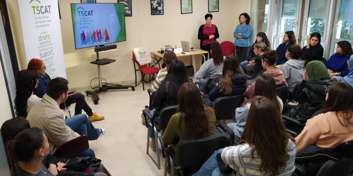La Delegació de Girona obre les portes als estudiants del Grau de Treball Social de la UdG