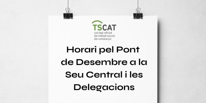 Horari Pont Desembre