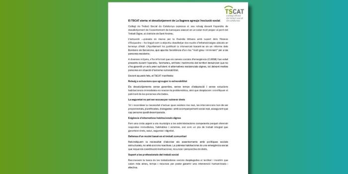 Comunicat desallotjament Sagrera