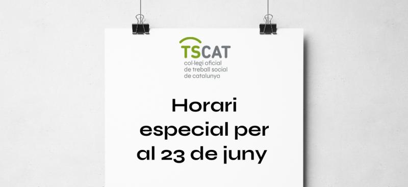 Horaris del 23 de juny