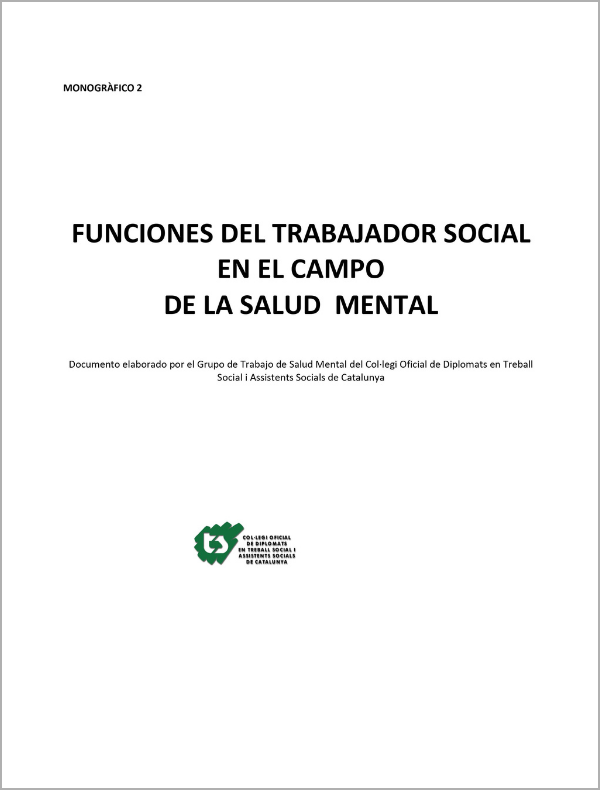 "Funciones del trabajador social en el campo de salud mental"