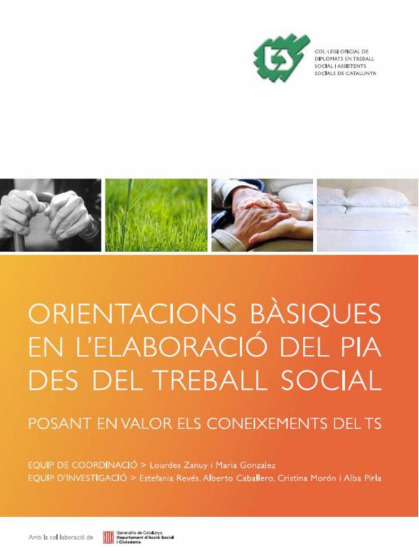 "Orientacions Bàsiques en l´Elaboració del PIA des del Treball Social"